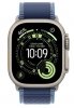Apple Watch Ultra 3 GPS + Cellular, koperta 49 mm z tytanu w kolorze naturalnym, opaska Trail w kolorze niebieskim/jaskrawoniebi